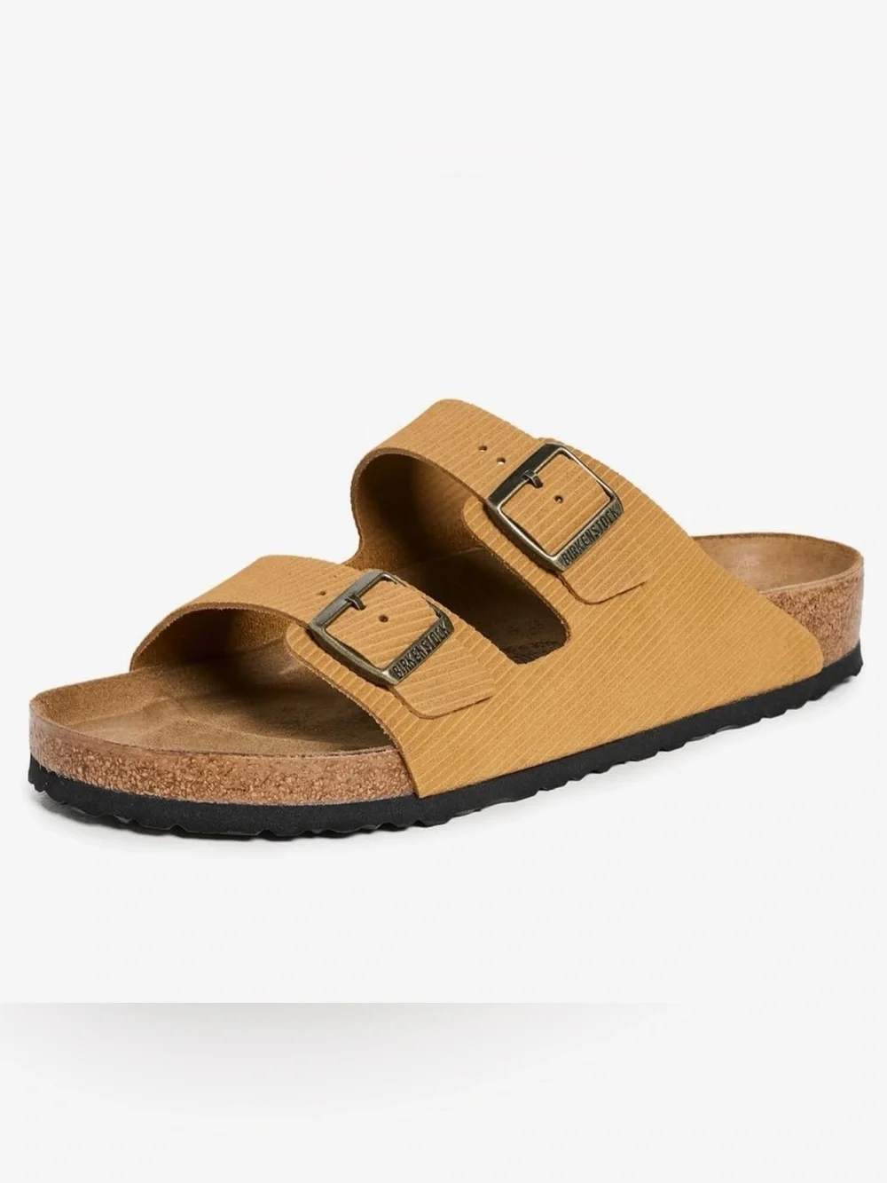 Birkenstock Men's Arizona Corduroy Sandals, Cork Brown, 9-9.5 Medium US